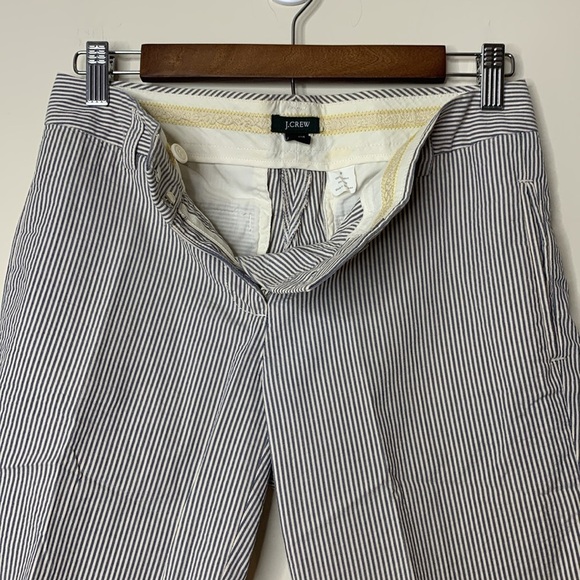 J. crew | Black White City Fit Pin Striped 100% Cotton Bermuda Shorts 0 - Picture 8 of 10